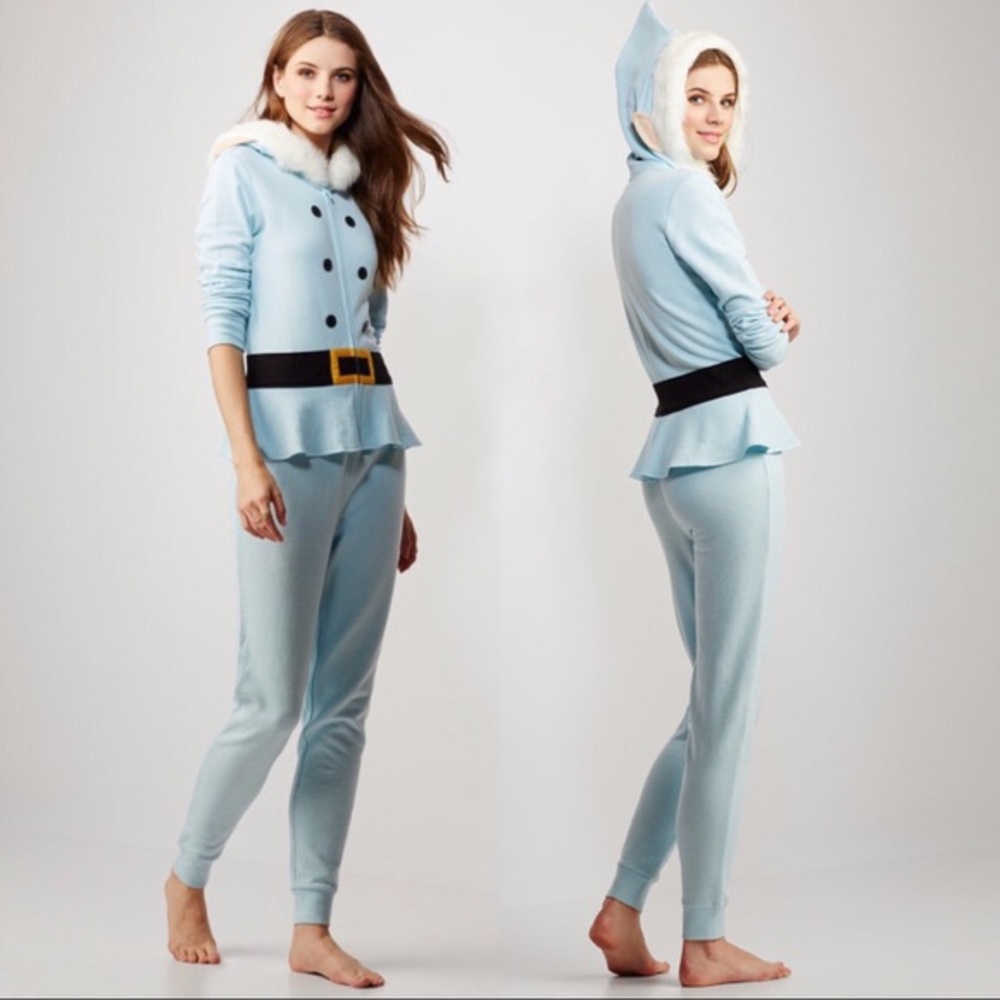 Elf onesie pastel blue Bethany Mota Aeropostale XS
